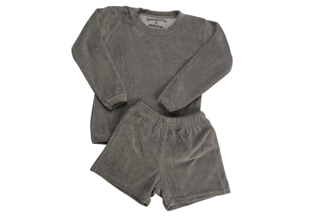 Stardust Velvet Set | Long Sleeve with short