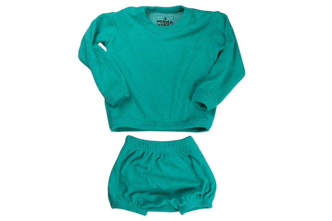 Aquamarine Sponge Set | Long Sleeve with bloomer