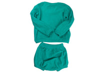 Load image into Gallery viewer, Aquamarine Sponge Set | Long Sleeve with bloomer
